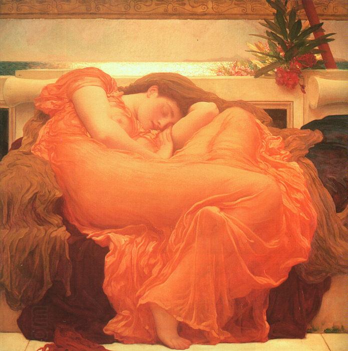 Lord Frederic Leighton Flaming June oil painting picture